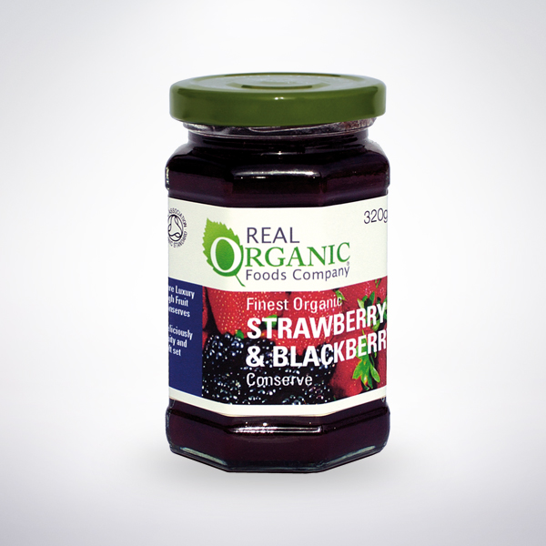 Real Organic Strawberry and Blackberry Conserve