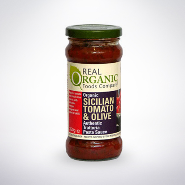 Real Organic Sciilian Tomato and Olive Pasta Sauce